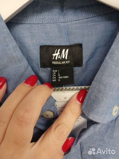 H&M новая Рубашка мужская р L