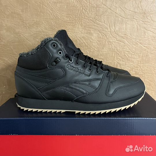 Зимние Reebok Classic Leather Mid 10us оригинал