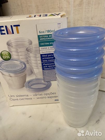 Молокоотсос с контейнерами