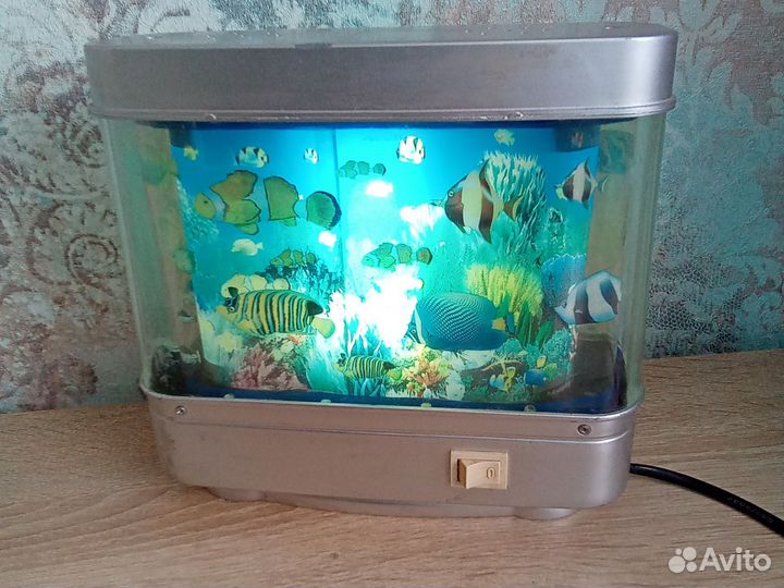 Светильник ночник аквариум рыбки