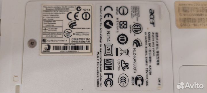 Нетбук Acer aspire one