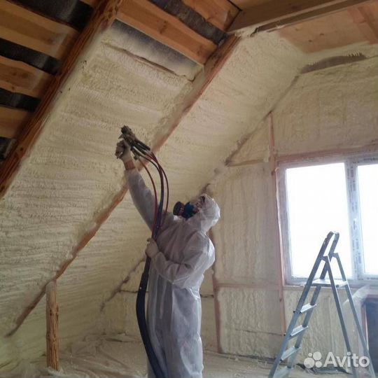 Утепление пенополиуретаном крыши дома