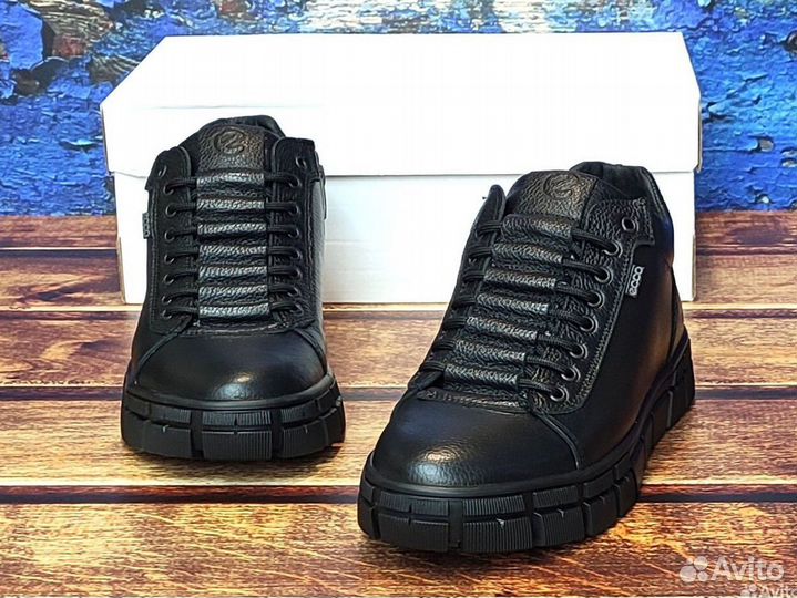 Кеды зимние стиль Ecco Vans Merrell мужские