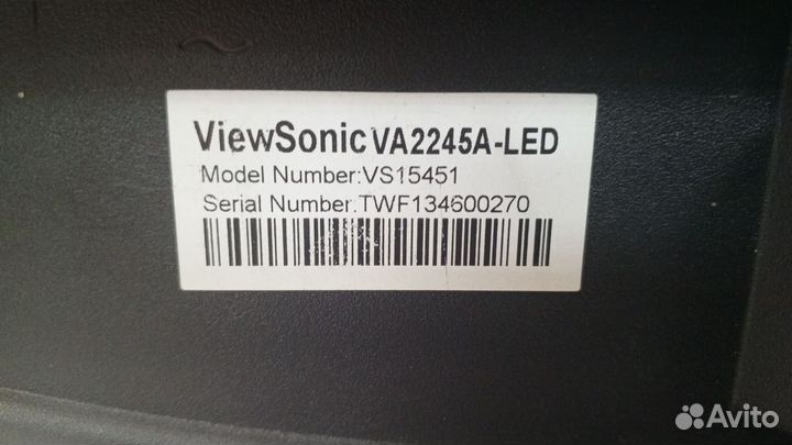 Монитор viewsonic VA2245A-LED 75гц гарантия