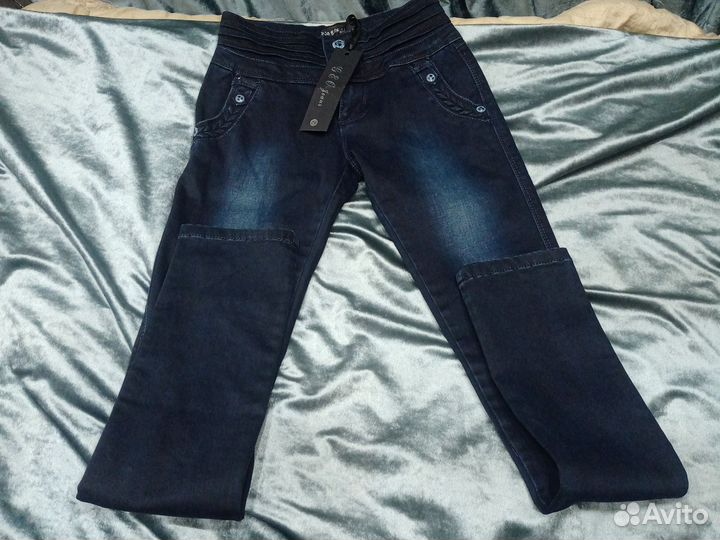 Джинсовые брюки женские