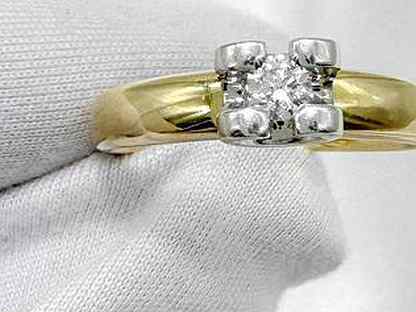 Золотое кольцо с бриллиантом 585 / 2.87 гр