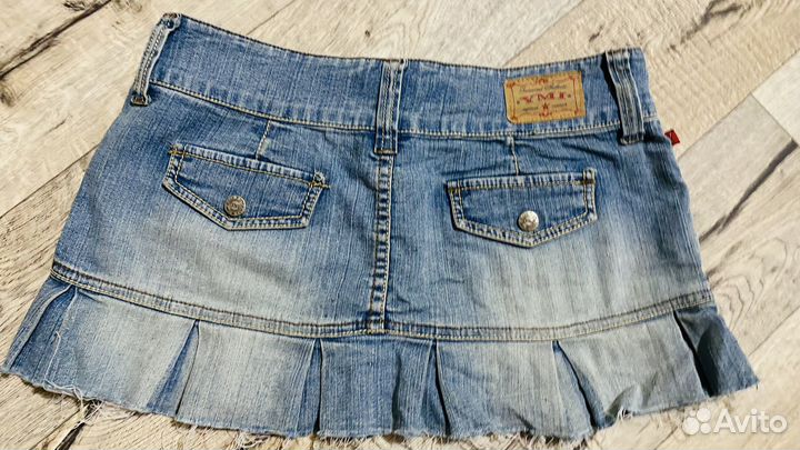Джинсовая юбка мини