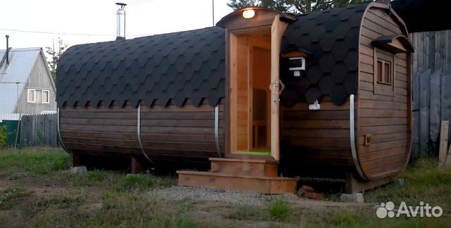Баня бочка утепленная