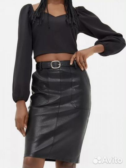 Кожаная юбка