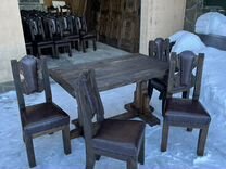 Комплект стол и стулья из массива