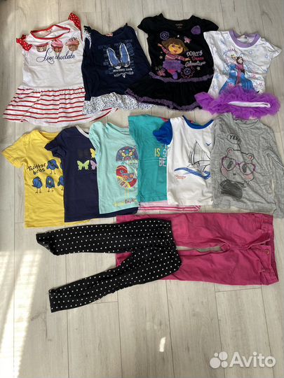 Вещи пакетом на девочку 110 -128