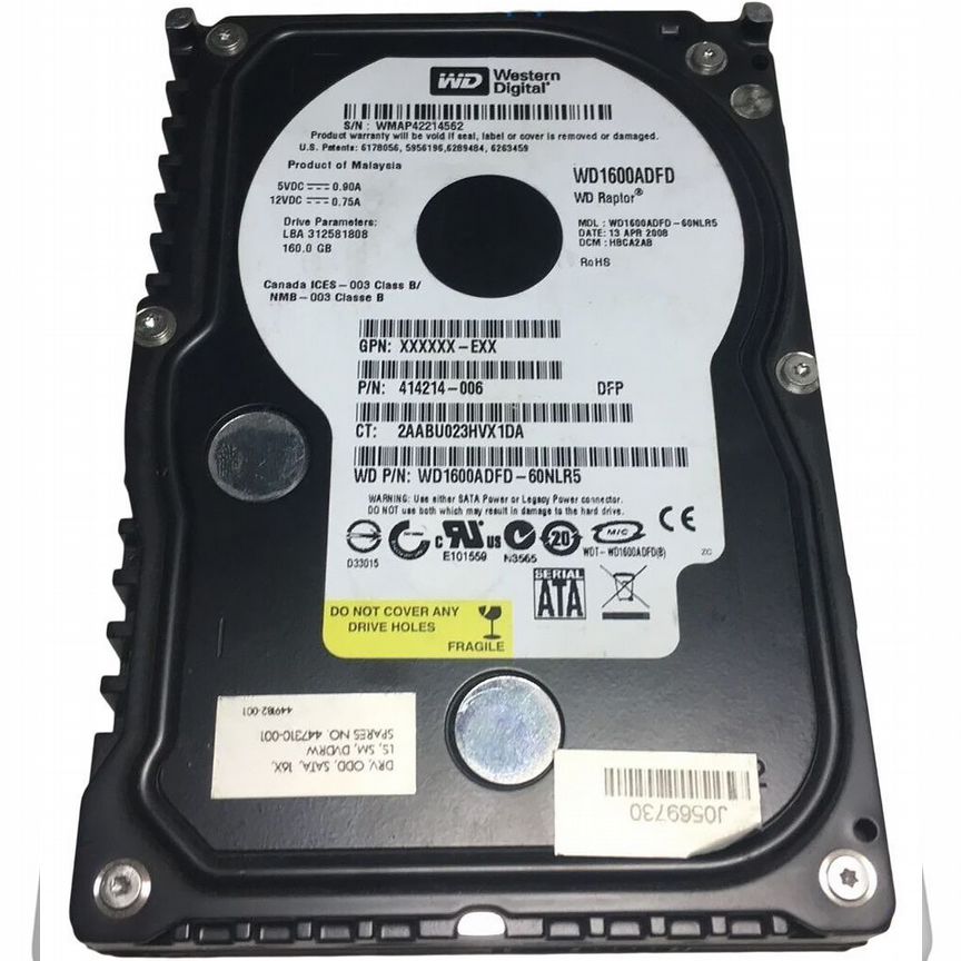 [414214-002] Жесткий Диск Hp 160gb Sata2 3,5" Hdd 414214-002