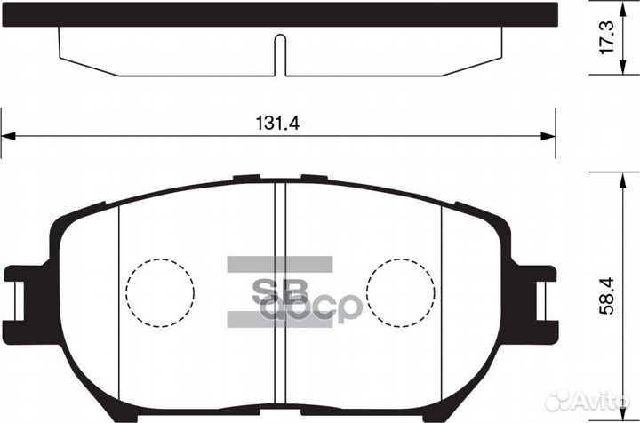 Колодки тормозные toyota camry 01- перед. sp203