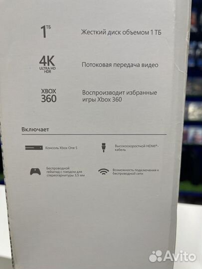 Xbox One S 1tb 4K 500 игр