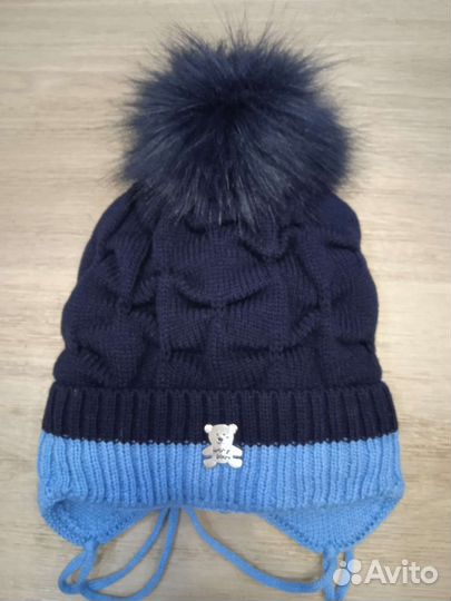 Шапка зимняя для мальчика р. 38-40, и1шт. Р. 50
