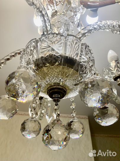 Люстра хрустальная чехия