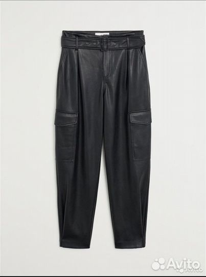 Брюки эко кожаные Mango манго