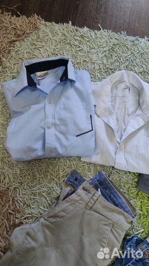 Пакет вещей для мальчика 146-152см, брюки, рубашки