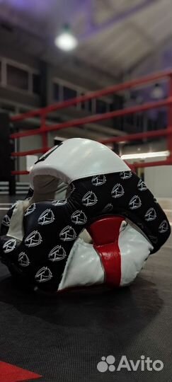 Боксерский шлем kimura wear натуральная кожа