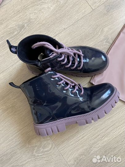 Ботинки на флисе futurino 36 размер для девочки