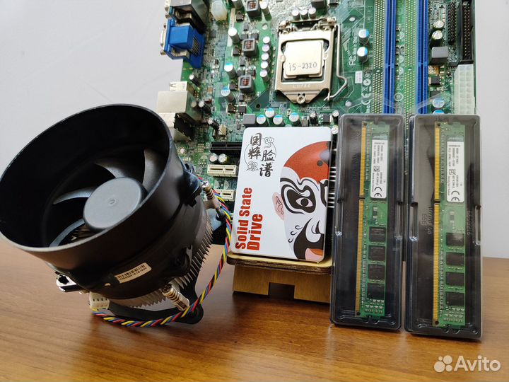 Материнская плата 1155+i5-2320+DDR3-8Gb+SSD+Кулер