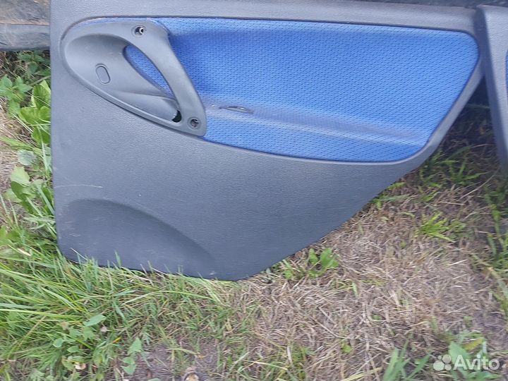 Чёрные карты дверей калина 1