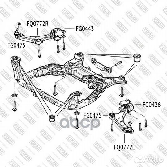 Рычаг подвески перед прав land rover 06- F