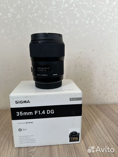 Объектив sigma 35mm 1.4 art