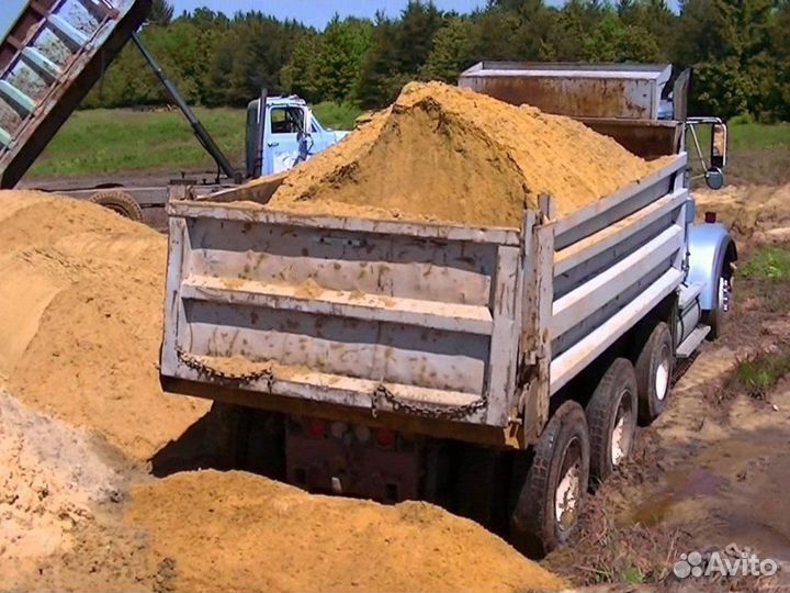 Песок \ Отсев гранитный намывной оптом от трех куб