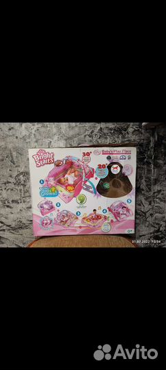 Развивающий коврик bright starts музыкальный