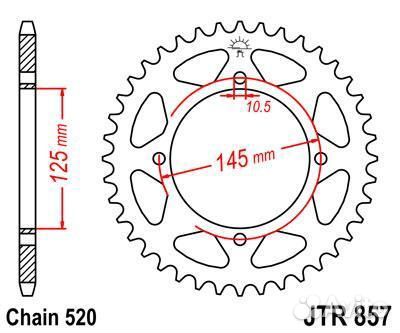Звезда ведомая JTR857 45ZBK