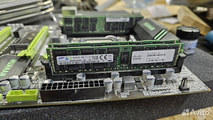 Huananzhi x79+xeon e5-2665+ddr3 reg 64gb комплект