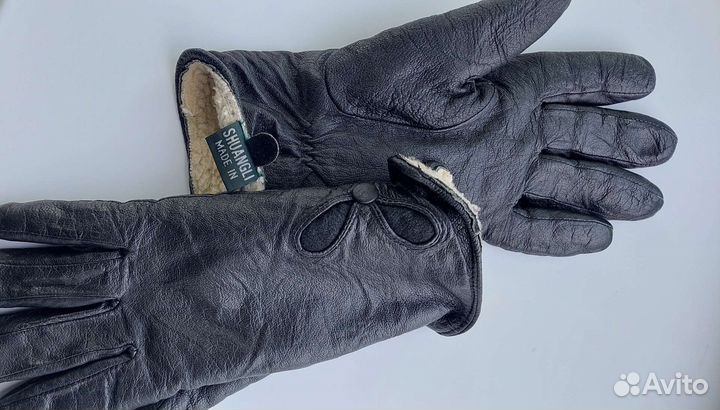 Перчатки женские кожаные 7 размер