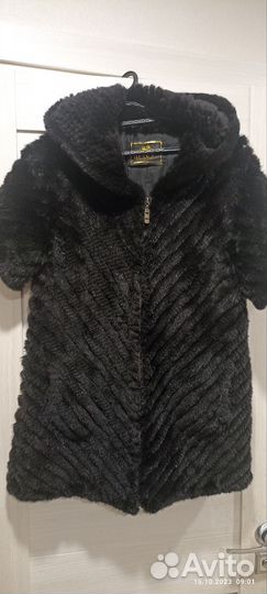 Жилетка женская вязаная норка 46р