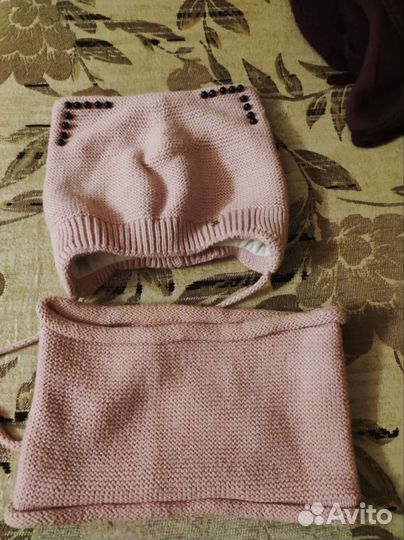 Комплект шапка, шарф