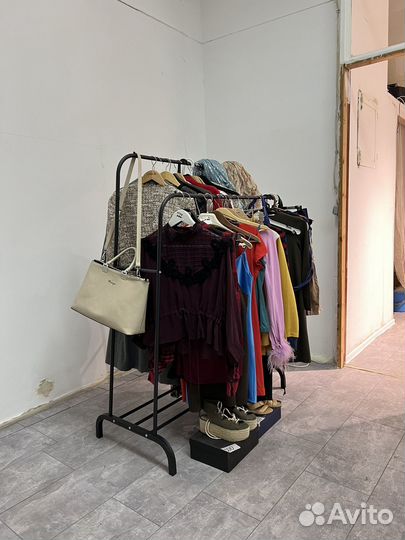 Вешалка напольная, рейл для одежды