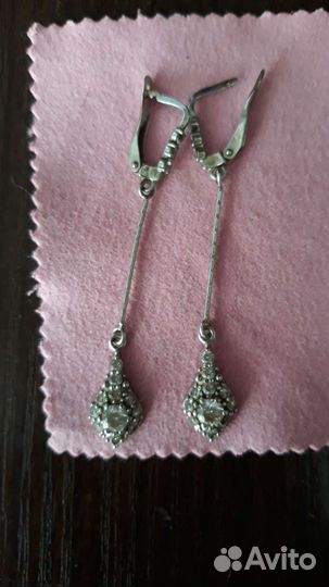Серьги серебро