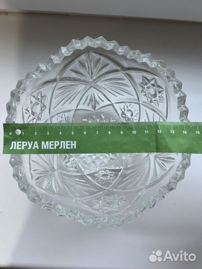 Хрустальная ваза,салатница СССР
