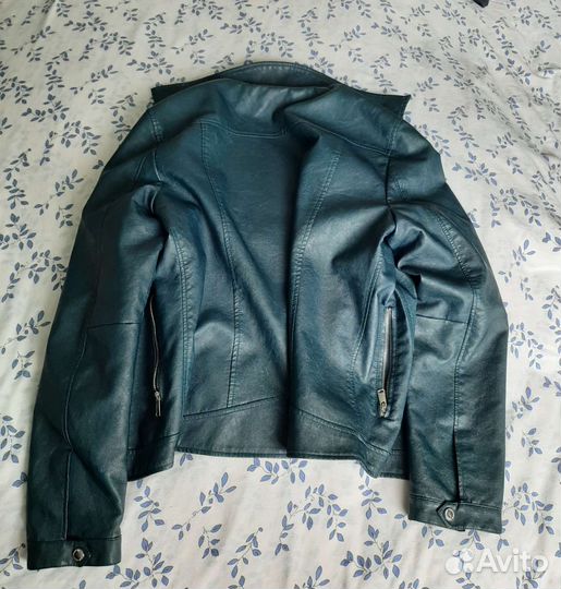 Куртка мужская стильная кожзам новые технологии