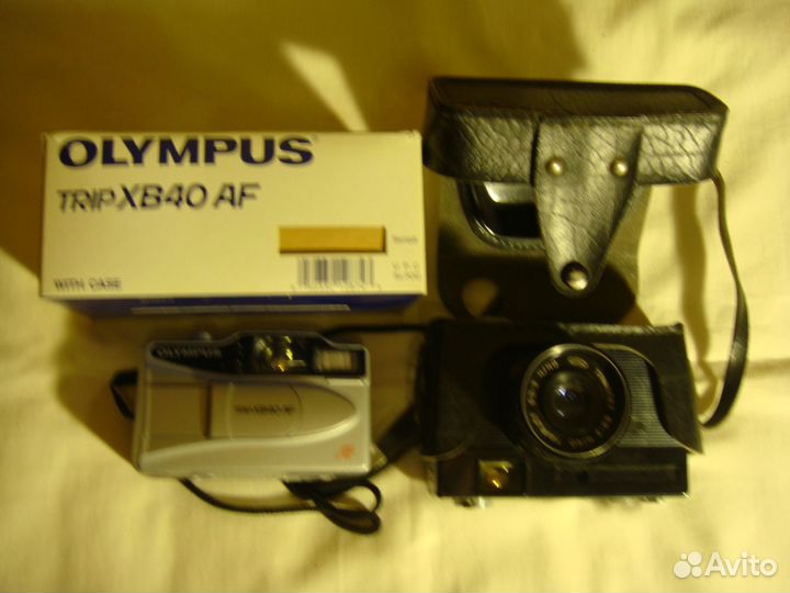 Фотоаппараты пленочные olympus(новый) и Вилия (бу)