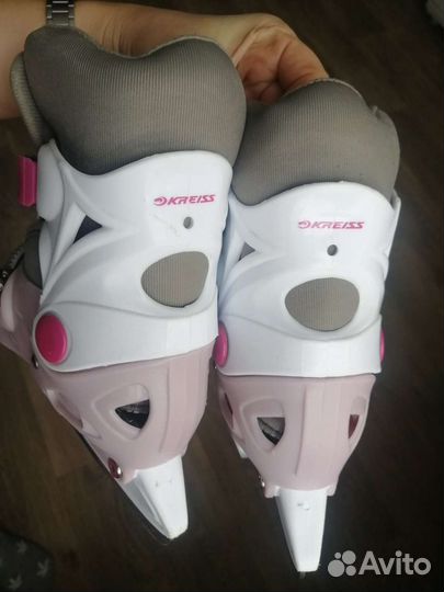 Коньки раздвижные 33-36р