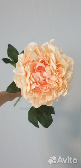 Искусственные цветы. Пионы и розы 70 см