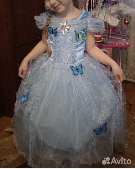 Нарядное платье для девочки 122 128