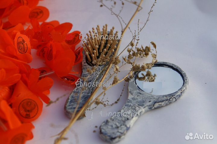 Зеркальце и расческа для девочек подарок