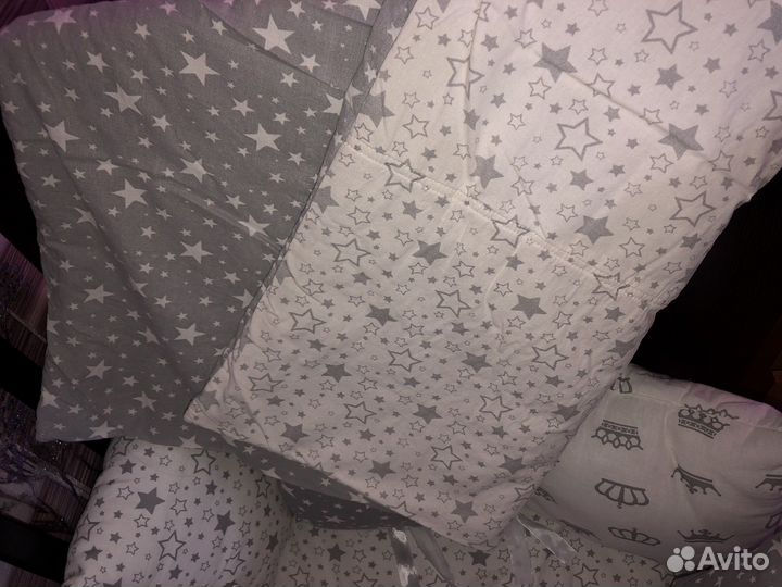 Бортики в кроватку для новорожденных