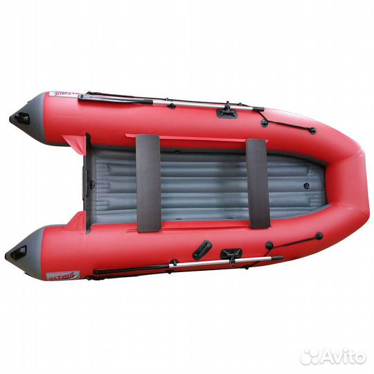 Лодка altair HD-330 красно-серая
