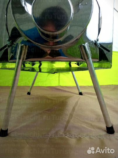 Дровяная печь Средняя на 30 л. c экранами с трех с