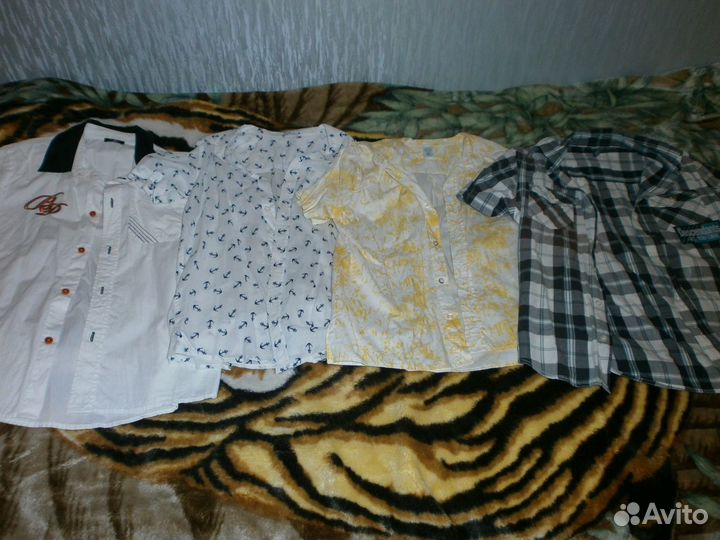 Рубашки на мальчика 6-8 лет