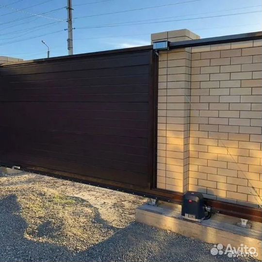 Откатные ворота под заказ 5х2м