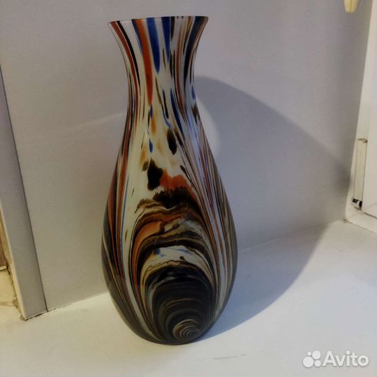 Ваза цветное стекло СССР